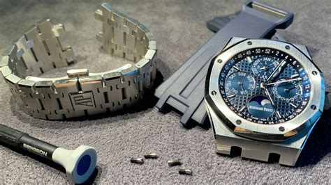 audemars piguet royal oak bracelet mainenance|Audemars Piguet watch strap change.